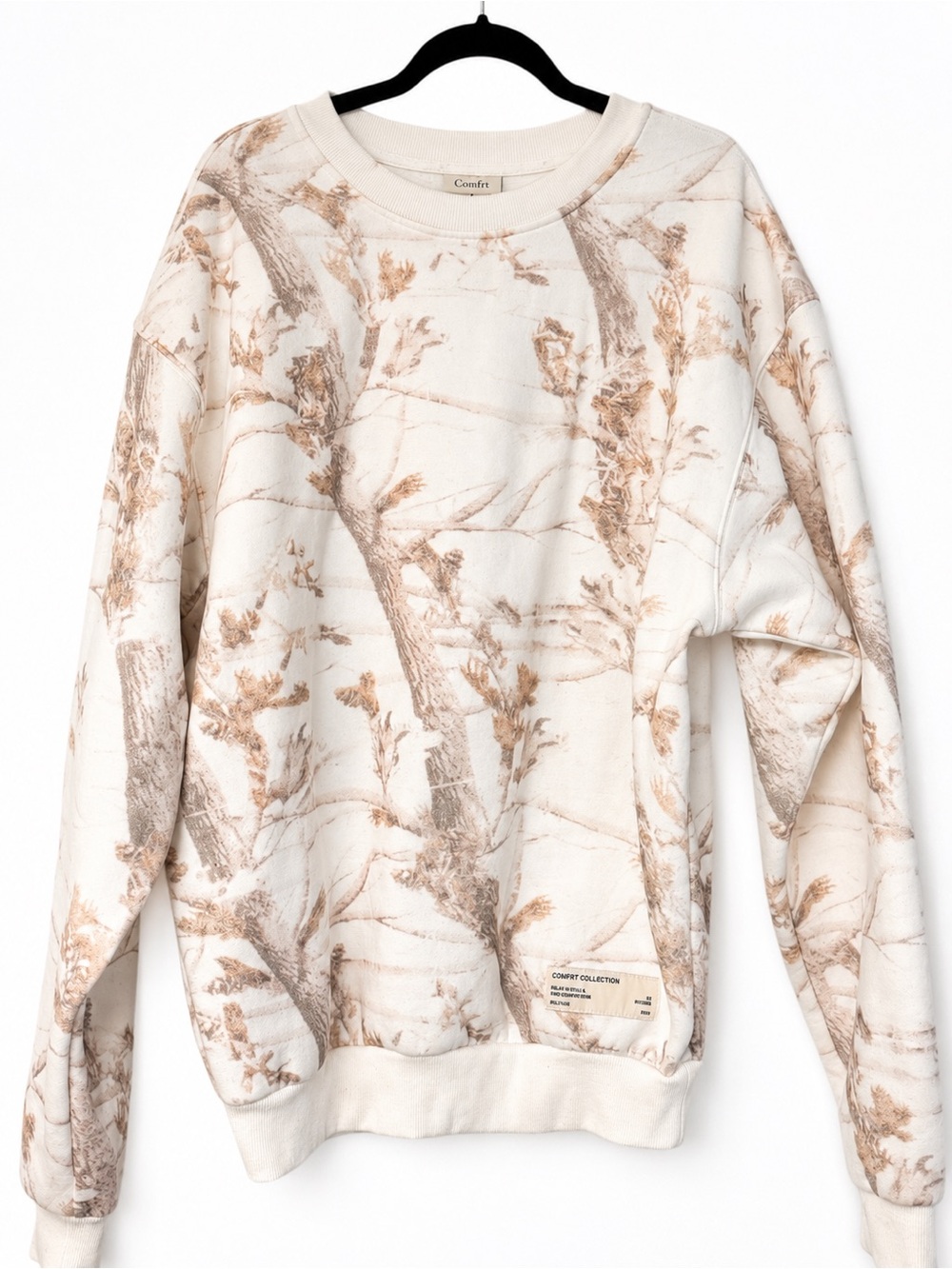 Comfrt Collection Go Outside 2024 Camo Crewneck Sweatshirt - Picture 1 of 4